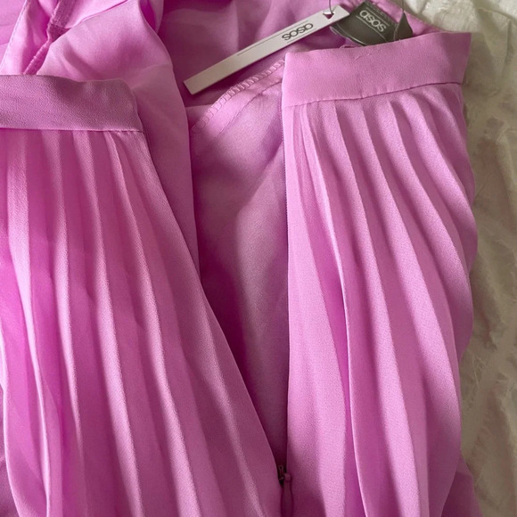ASOS pink pleated midi skirt - Picture 8 of 12